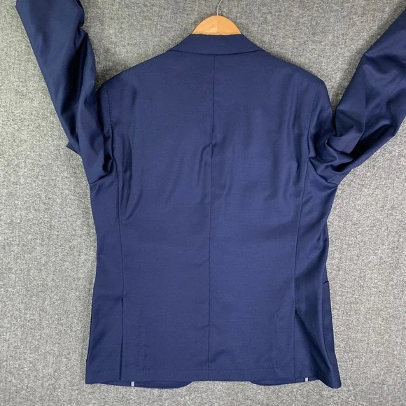 Peter Millar Blazer Jacket Men Large Navy Regular Preppy Unlined Sport Coat NEW